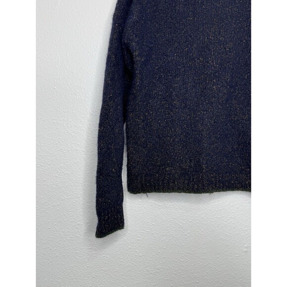 Vtg Dockers Mens Wool Blend Pullover Crewneck Knit Grandpa Sweater Blue 90s Sz M - Picture 12 of 16